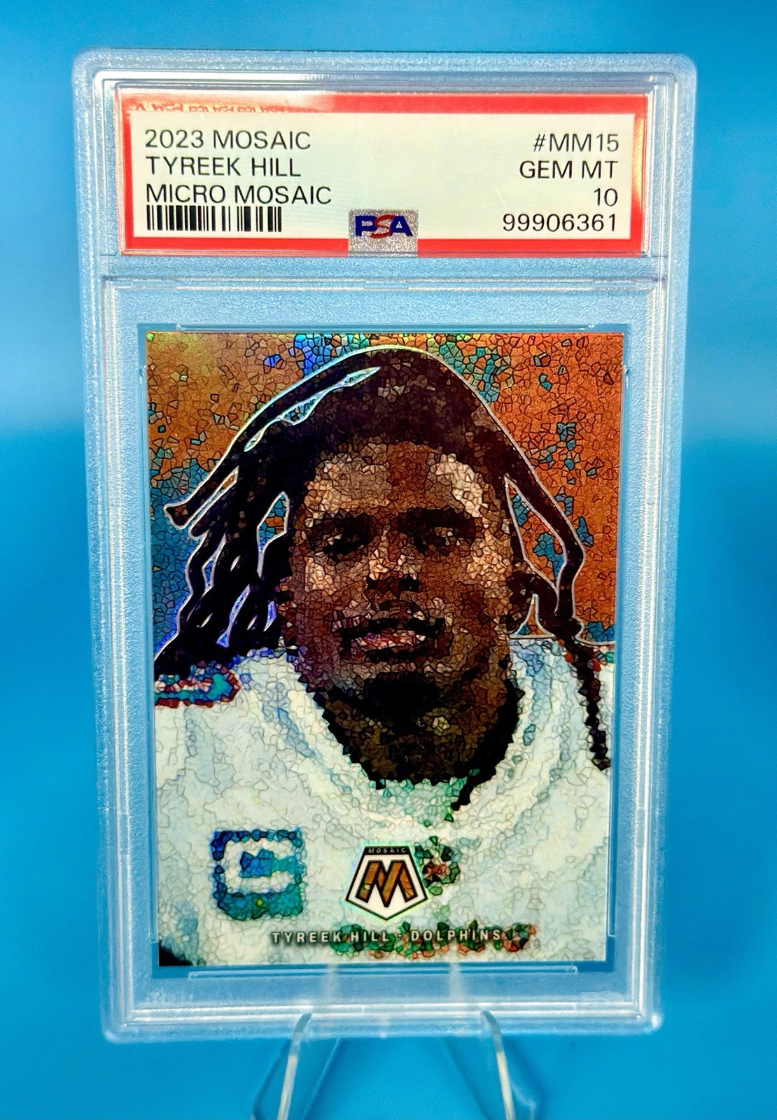 Tyreek Hill 2023 Panini Mosaic Micro Mosaic Case Hit MM-15 Dolphins SSP