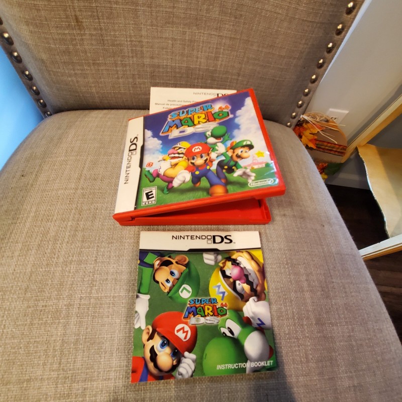 Super Mario DS Game Case ONLY and Game Booklet, NO GAME