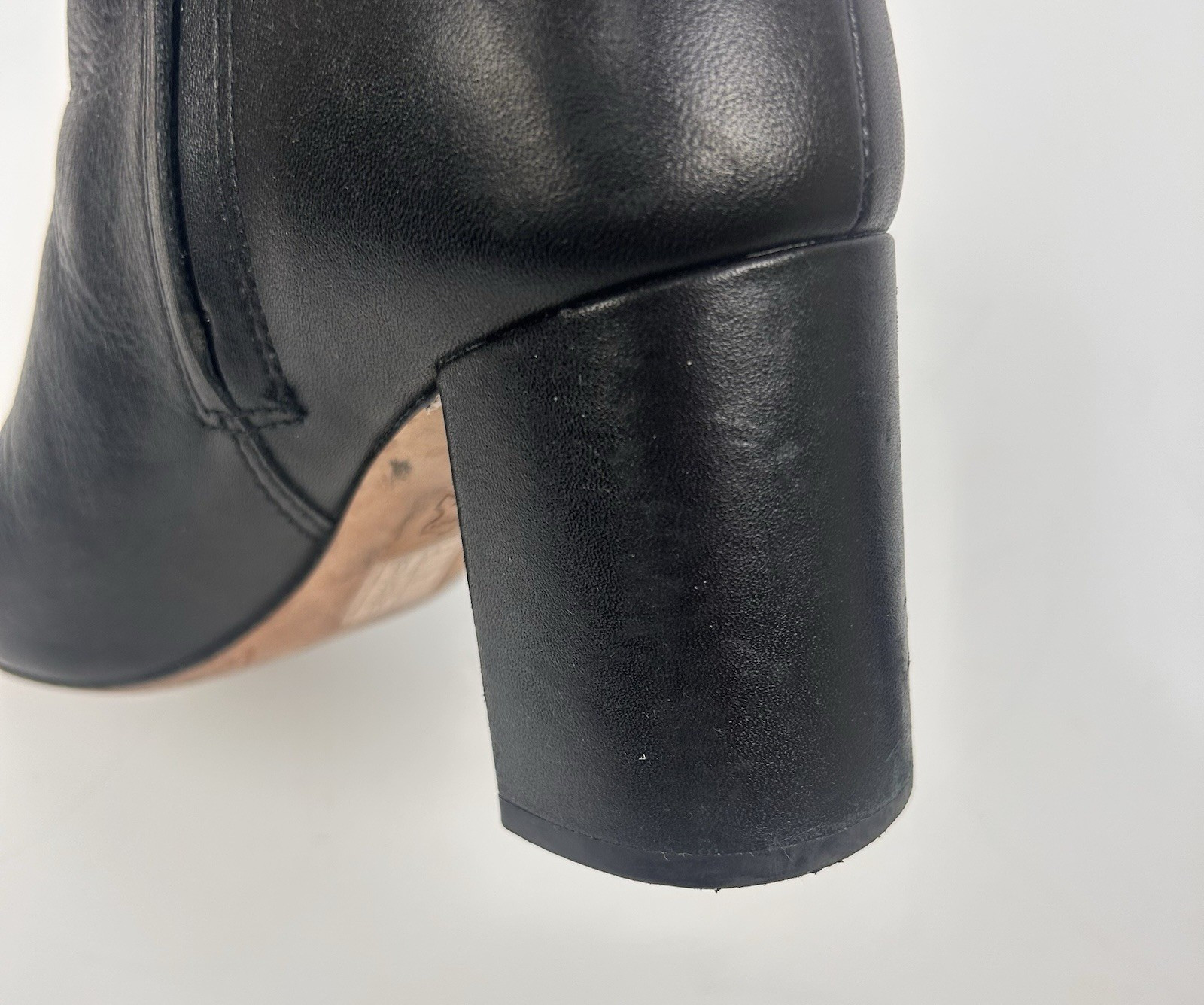 Tory Burch Black Leather Ankle Booties Size 6.5M classic style thumbnail 5