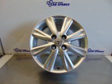 Toyota Yaris Alloy wheel Rim XP90 mk2 06-11 5.5J 15" 4x100 Silver 8 Spoke Y