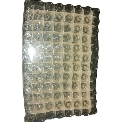84 Clear Glass Vials Tray Wholesale Small Sample Bottles Lab Liquid Storage