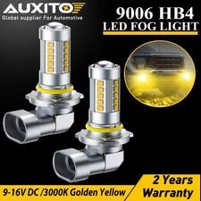 Auxito Hb49006 Led Fog Light Bulbs High Low Beam 3000k Golden Yellow 4000lm A