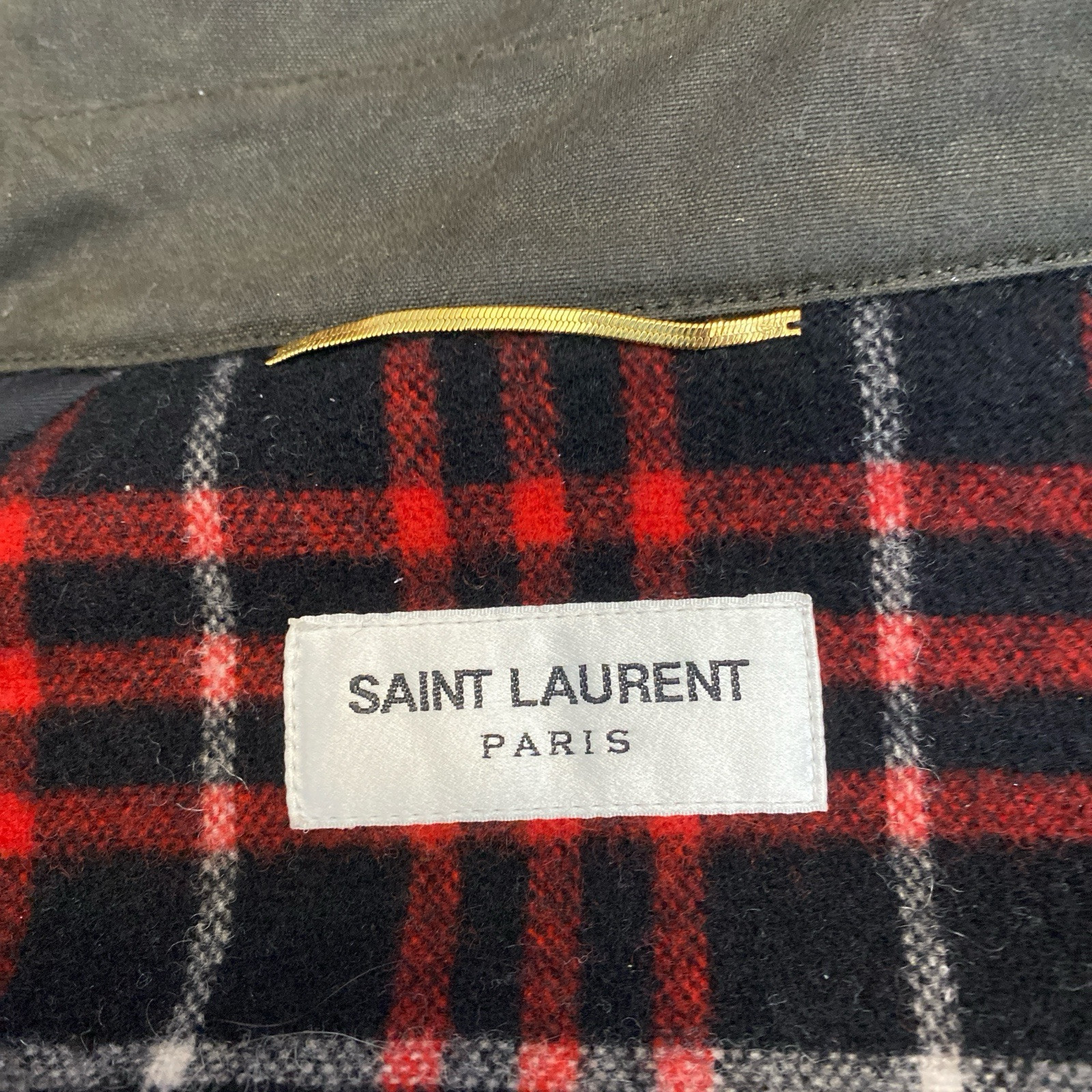 Saint Laurent FW 2017 Giacca Utility Cotone Donna Piccola Made In Italy