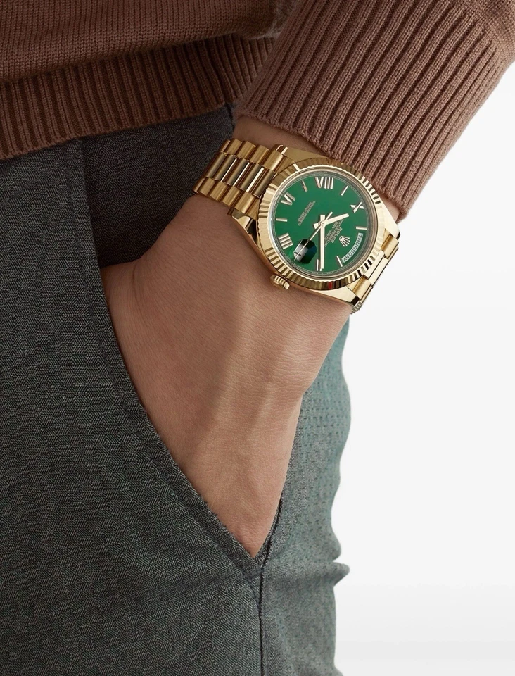 Новый 2025 Rolex день-дата 40 мм 228238 президентский зеленый циферблат - Изображение 4 из 4