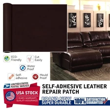 Versatile Use Coffee Color Leather Repair For Car Boat Seat Chair Multiple Sizes