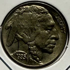 1935-P Buffalo Nickel 5c Philadelphia Uncirculated AU/BU+