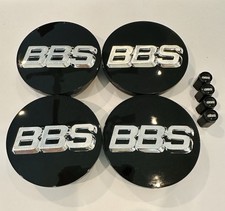 Bbs Silver Black Center Caps 70mm And Black Valve Caps