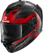 CASCO MOTO INTEGRALE CARBONIO SHARK SPARTAN GT SHESTTER CARBON NERO ROSSO TG S