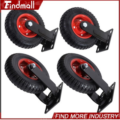 #ad Findmall 8 Inch 4 Pack Heavy Duty Swivel Caster Wheels 2 Swivel And 2 Fixed $57.63