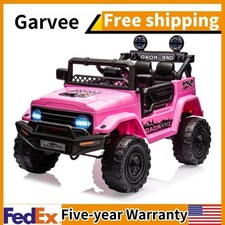 12V Kids Ride-On Truck with Parent Remote Control Electric Car Spring Suspension