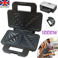 Sandwich Toaster Panini Press Electric Deep Fill Toastie Non-Stick 1000W UK