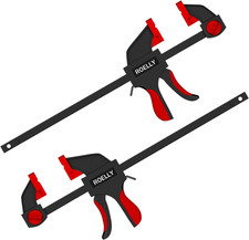 Set Morsetti Da Falegname, Apertura 200 Mm, Intervallo 400 Mm, Forza 71 Kg