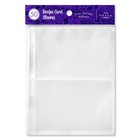 Binder Page Protectors for 4x6 Recipe Cards or Photos (50 Count) - Crystal Cl...
