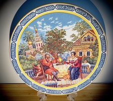 Sammelteller   Porzellan  Russland USSR Dulevo