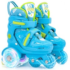 Adjustable Roller Skates for Kids Girls Ladies with Light Up Flash Wheels Age...