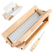 Bookbinding Punching Cradle with Aluminum Piercing Guide, with a Wooden-Handl...