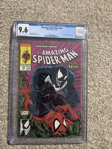 Amazing Spider-Man # 316 CGC 9.6 White (Marvel, 1989) Classic 1st Venom cover