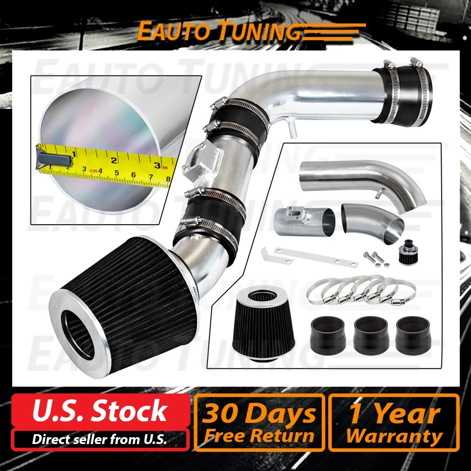BLACK Cold air intake Induction kit For 2007-2012 Colorado/Canyon/H3/H3T 3.7L I5 — 第 2/4 张图片
