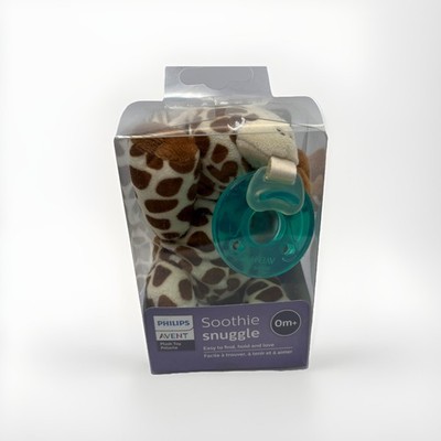 NEW Philips AVENT  Soothie Snuggle Pacifier Holder with Detachable  Pacifier 0m+
