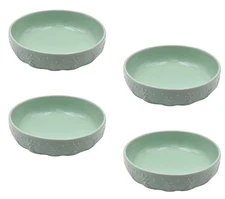 Temp-tations Bowls, 32oz, Prep / Dip,Soup,Shallow,Set of 4,FROSTY MINT T50054