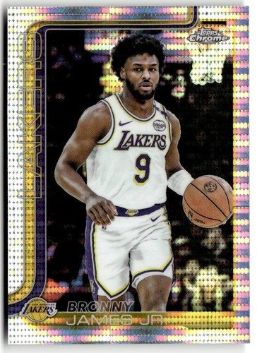 2025-26 Topps Chrome Prism Refractor Bronny James Jr. #182