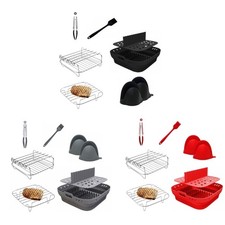 Silicone Air Fryers Pad Grilling Rack Silicone Air Fryers Basket Air Fryers Bowl