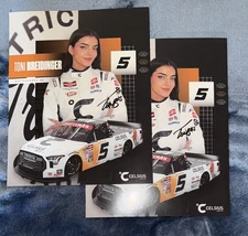 Toni Breidinger Signed 2025 Celsius Truck Postcard Hero Card NASCAR COA