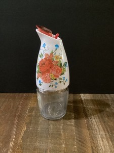 THE PIONEER WOMAN Gourmet Cruet oil & vinegar Sweet Rose Pattern 7" Tall