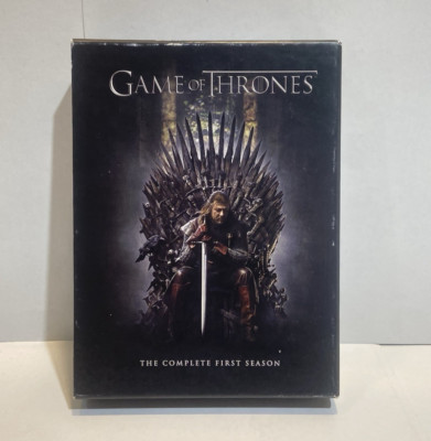 Game of Thrones Complete First Season 5 DVD Box Set w/ Episode/House Guide & Map