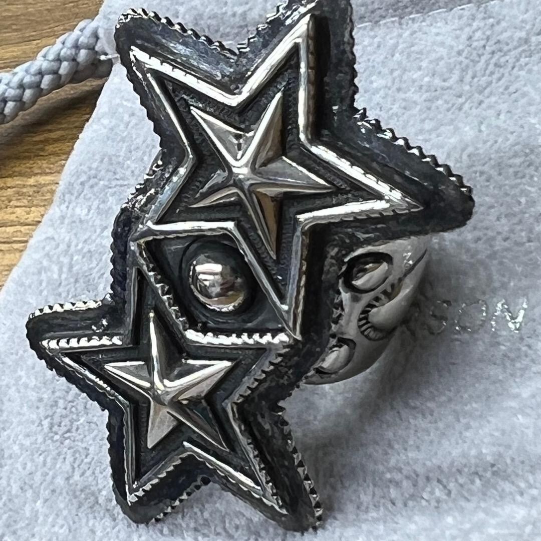【CODY SANDERSON】国内発送 指輪 double sheriff star リング Cody Sanderson Double Sheriff Star Ring #63 US11 Sterling