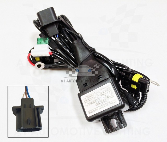 HID Relay Harness H13 (9008) 12V 35W/55W BiXenon Hi/Lo H/L Wiring