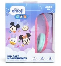 Disney Emoji Mickey Minnie Daisy Snack Kid Safe Volume Limiting Wired Headphones