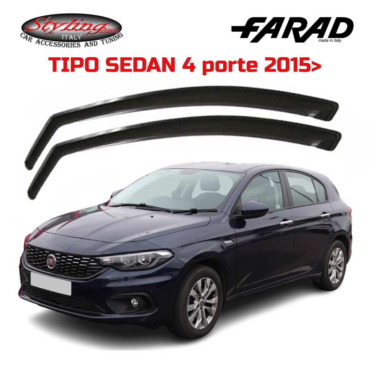 Accessori Fiat Tipo Berlina Deflettori Aria Heko Per Fiat Tipo Berlina