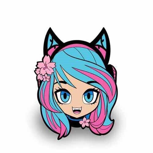 VShojo Silvervale Head Ver. Enamel Pin Official Licensed Product - Picture 1 of 1