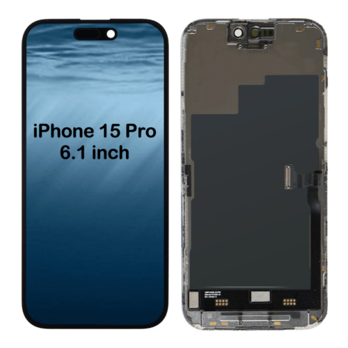 Kit de repuesto de pantalla digitalizador de vidrio con pantalla táctil LCD para Apple iPhone 15 Pro - Imagen 2 de 8