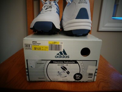 Adidas Lady Traxion Paragon Golf Shoe 9.5 Medium Blue/Soluce