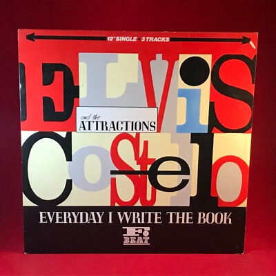 ELVIS COSTELLO Everyday I Write The Book 1983 UK 12'' Vinyl Single EXCELLENT CON