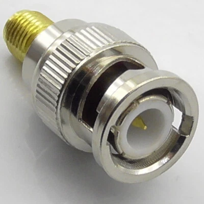 BNC Male Plug to SMA Female Socket RF Adaptor - Interseries