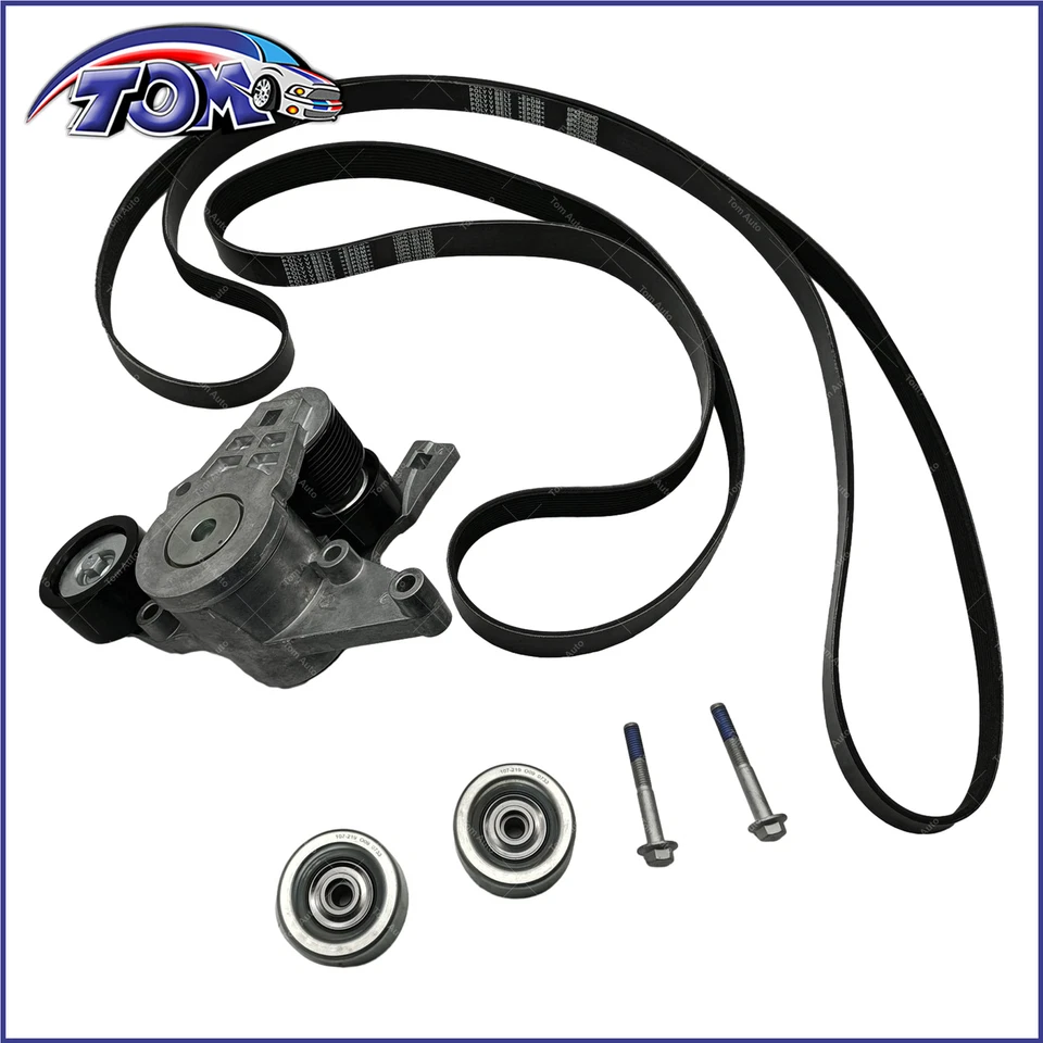 Kit de componentes de transmisión por correa Serpentine para Freightliner 122SD Cascadia Western Star Foto 4 de 4