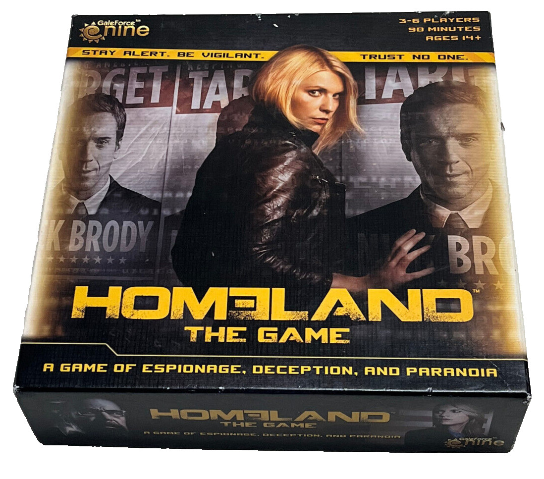 HOMELAND - The Game : Espionage Deception & Paranoia - New With Sealed Contents