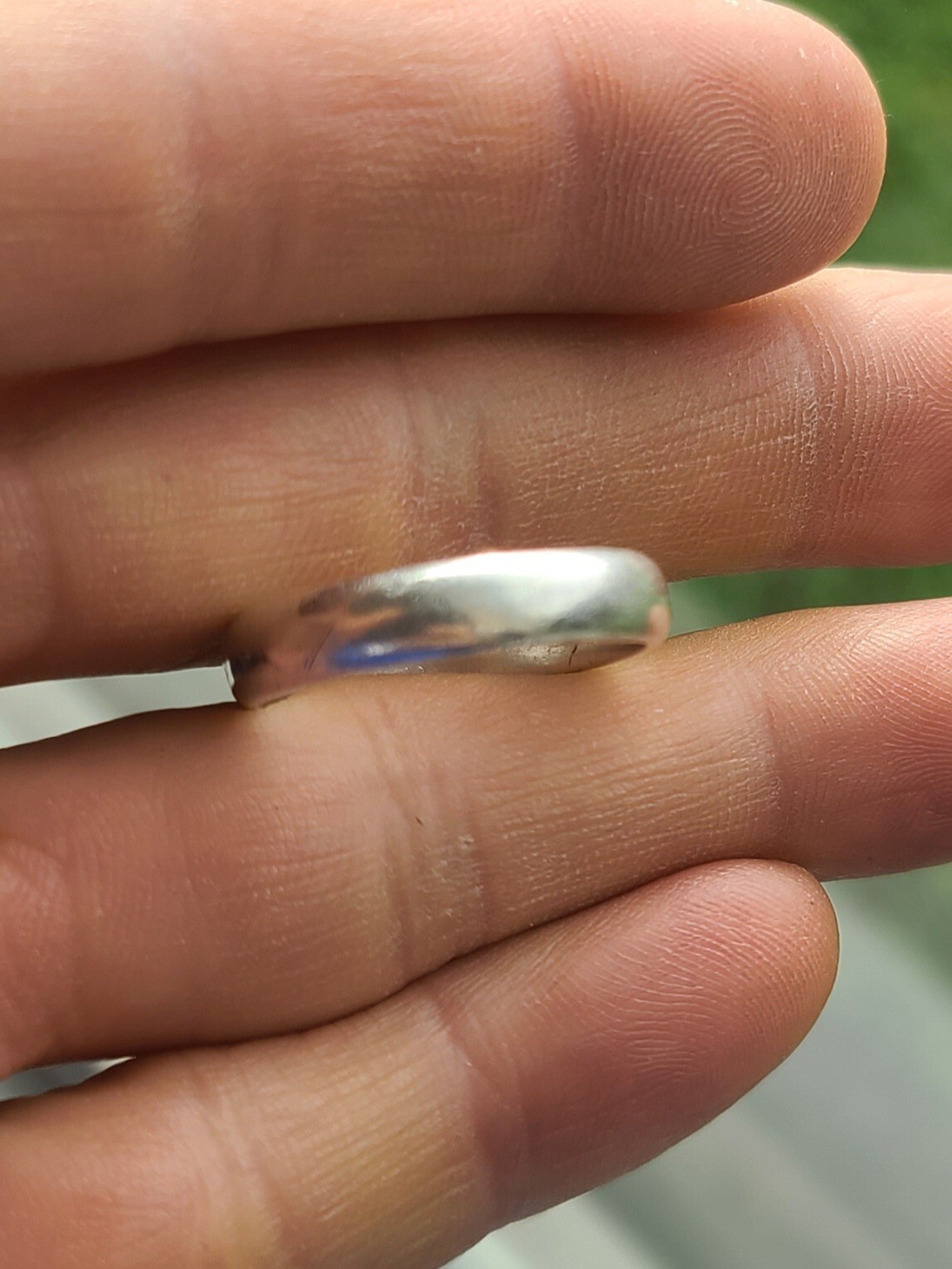 Sterling 925 Solid Silver Simple Medium 4.8mm Ban… - image 6