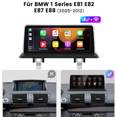Für BMW 1er E81 E82 E87 E88 10.25'' Android 13 Autoradio 8-Kern GPS Navi iDrive