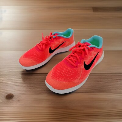 Nike Free RN 2017 GS Racer Pink Black-Lava Glow 6.5Y Running Shoes Youth New