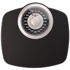 Analog Bathroom Scale 400 Lb Capacity Durable with Anti-Skid Rubber Surface