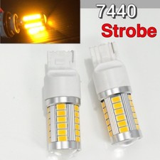 Strobe Front Turn Signal T20 7440 7441 W21w Smd Amber Led Light Bulb K1 Hak