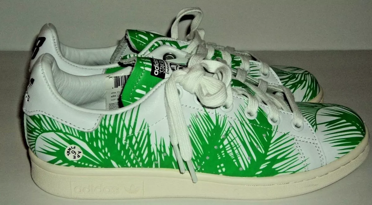 Adidas Pharrell Williams Stan Smith BBC Palm Tree Size 5 Mens NEW! S82071