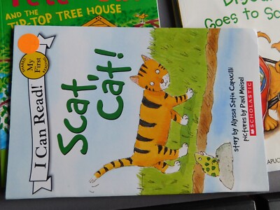 7) I Can Read readers : Biscuit School, Pete the Cat, Scat Cat