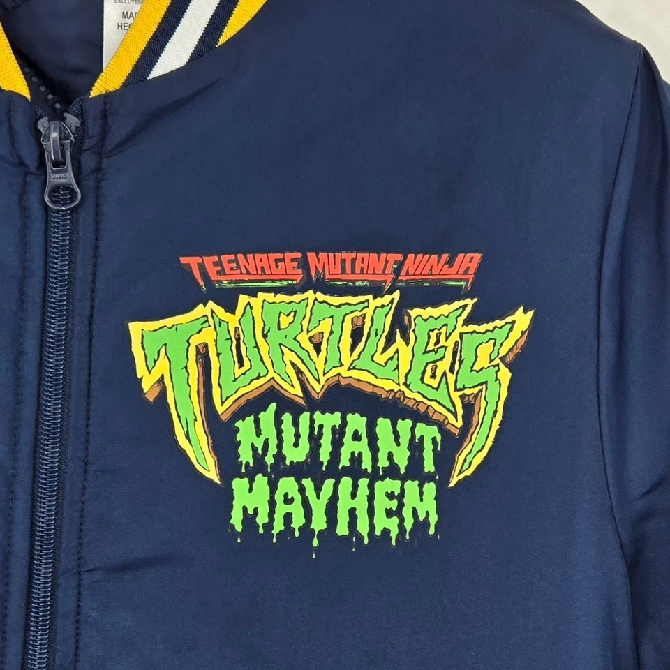 Chaqueta de bombardero TMNT Teenage Mutant Ninja Turtles para niños talla 10/12 Mutant Mayhem Foto 4 de 4
