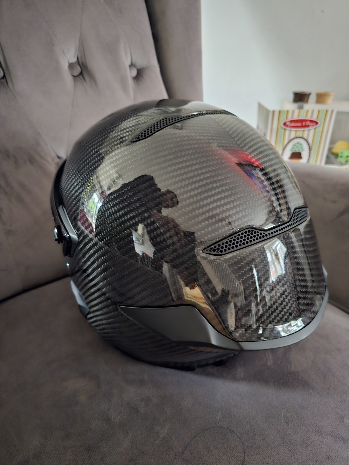Ruroc Atlas 3.0 Liquid Carbon Large Motorcycle Helmet Two Lens Amazing Condition eBay