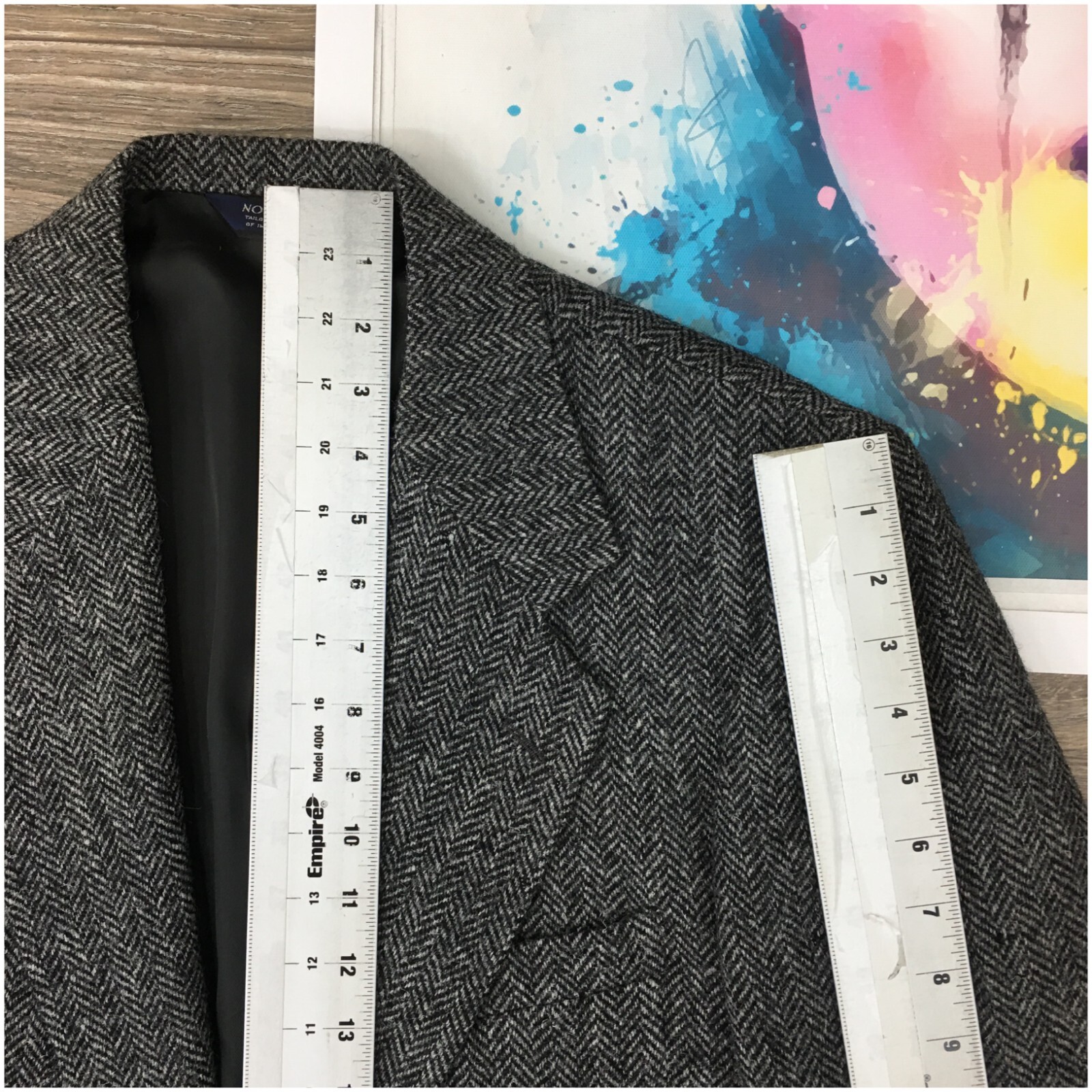 Harris Tweed Mens Blazer Sport Coat Two Button Casual Jacket 42R